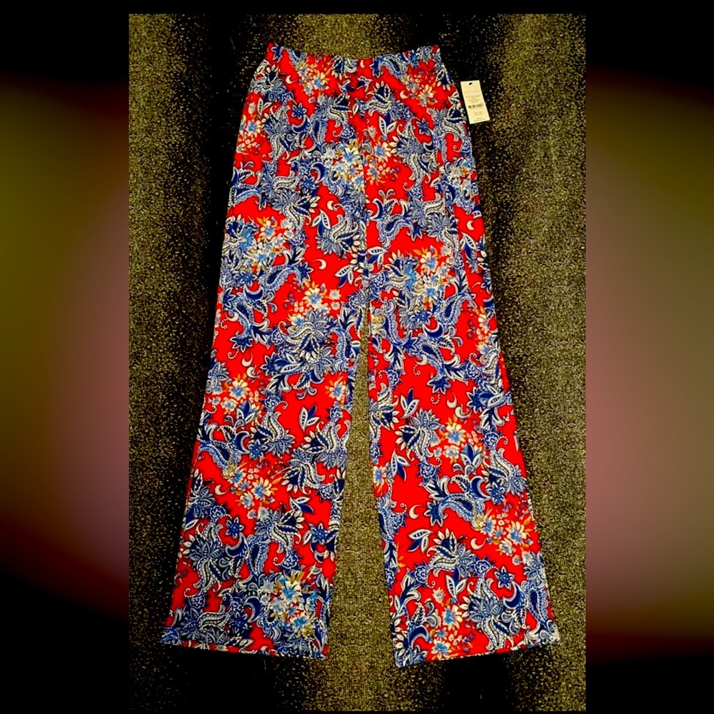 Beautiful, bright palazzo pants!